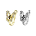Wholesale Hot Selling Copper Zircon Shiny butterfly Moon Nose Cuff Jewelry  for Women