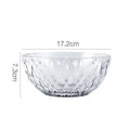 Glass Mixing Bowls Set Glass Salad Bowls Clear Glass Bowls for Mixing Storing Preparing Round Bowl