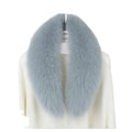 MWFur Fashion Factory Custom Made 90cm Luxury Fox Fur Collar Scarf for Women MS.Minshu Fox Fur Collar Winter Style