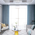 XinLan Good Quality and Price of While Sale Jacquard Blackout Curtain for Living Room Partition