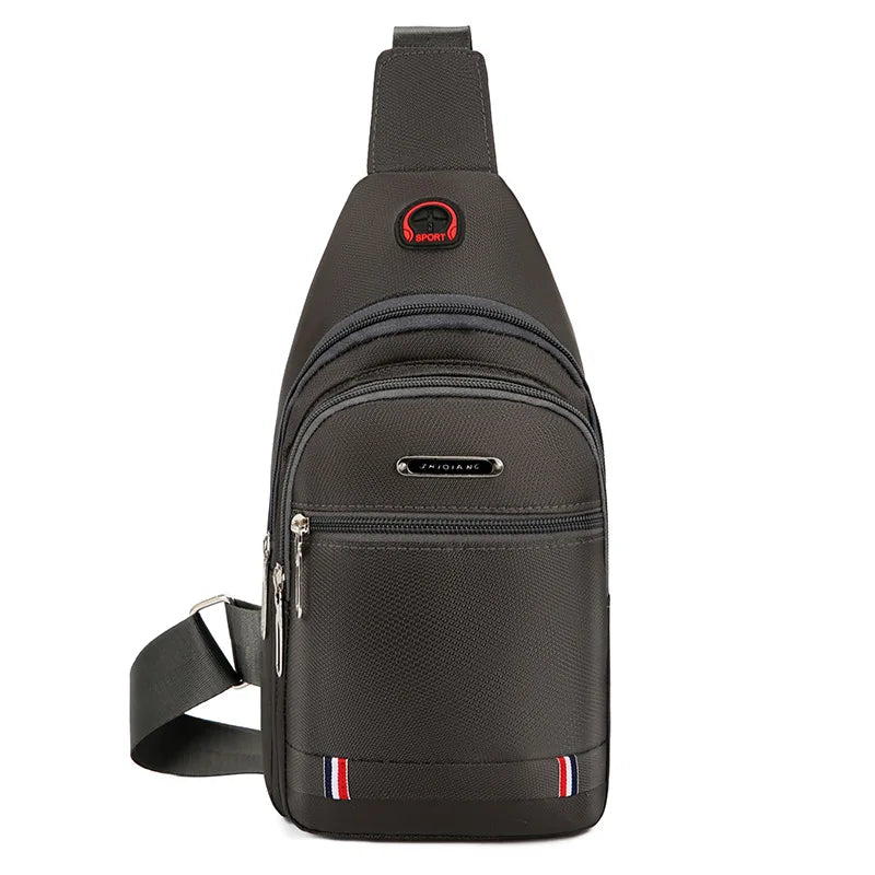 New Oxford Cloth Messenger Bag Splashproof Outdoor Fashion Sports Sling Unisex Vest Chest Bag Sling Bag Man