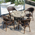 Hot Sale Aluminium Alloy Outdoor Dining Chair Guangzhou Mingmeng Outdoor Furniture Chairs Set Chair Garden