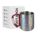 220ml Carabiner Mug Wholesale Double Wall Stainless Steel Coffee Cup Camping Tumblers with Carabiner Mug
