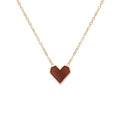 SSeeSY New Design Charms Fashion Jewelry 18k Gold Red Heart Pendant Clavicle Chain love Stainless Steel Necklace Valentine Gift