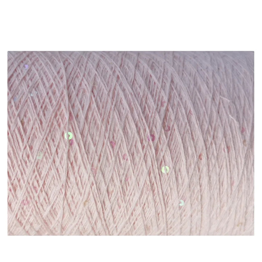 100% Cotton 2MM 3MM Sequin Yarn Dyed Fancy Yarn for Hand Knitting Multipurpose Paillatte