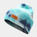 Hot Sale Warm Hats Winter Tie Dye Crochet Beanie for Adult Size Custom Logo Beanie