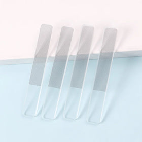 TSZS Wholesale Portable Mini Crystal Glass Nail Buffer Tool Washable Nano File for Nail Polish Dual Customizable Private Label