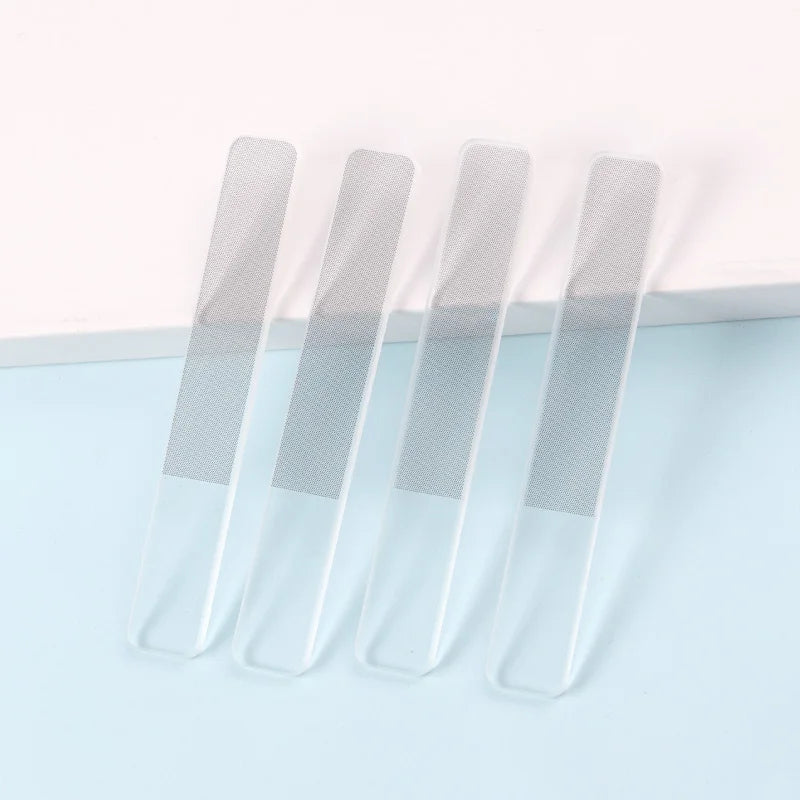 TSZS Wholesale Portable Mini Crystal Glass Nail Buffer Tool Washable Nano File for Nail Polish Dual Customizable Private Label