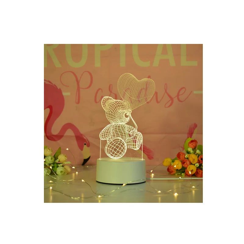 3d Lamp Moon Christmas of Light Customized Lamp 3D Illusion Holiday Gift3D Effect Desk Lamp Kids