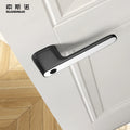 Nordic Door Privacy Access Lock Indoor Silent Room Door Bedroom Magnetic Black Split Passage Door Sets for Home Use