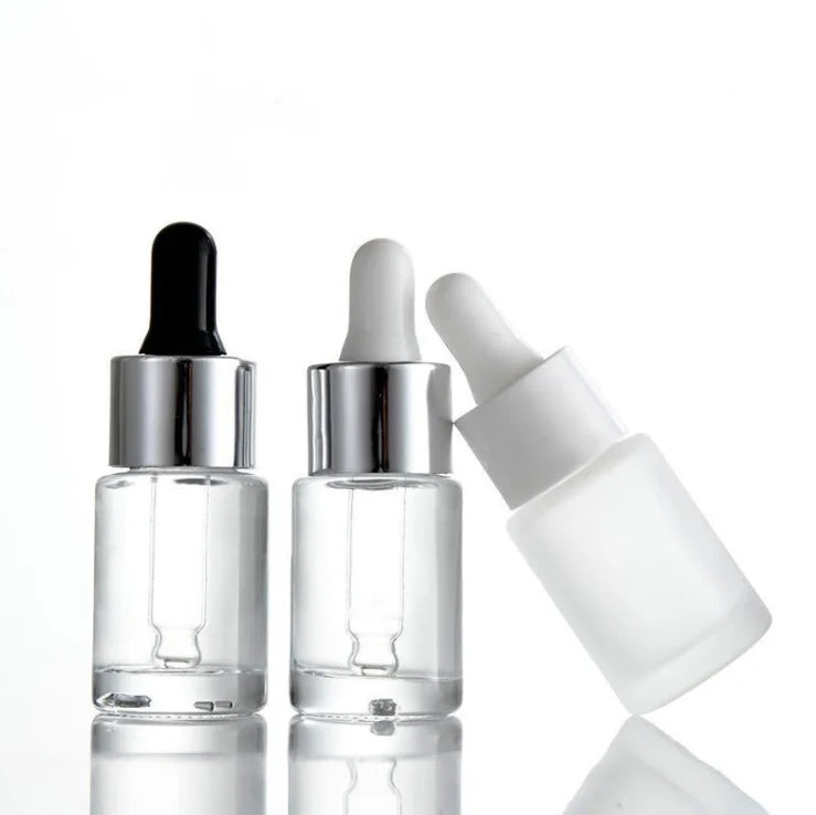 Custom Color Cosmetic Storage Container 15ml Personal Skin Care Glass Essential Oil Dropper Bottle