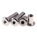 Flat Head Hex Socket Furniture Connector Threaded Barrel Nut Fasteners Stainless Steel Sleeve Nut