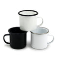 Custom Logo Oem Steel Enamel Mug Sublimar 12Oz Personalizado Metal Taza De Peltre With Cat Design