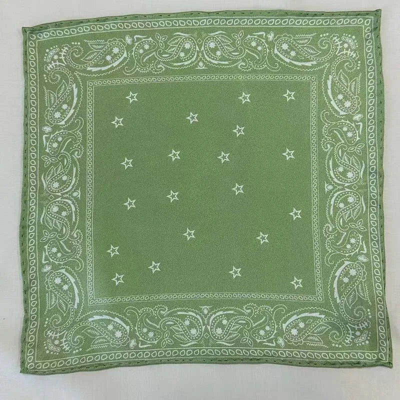 Hot Custom  Scarves Squares Printed 14mm Double-sided Twill Print Scarf 25*25cm
