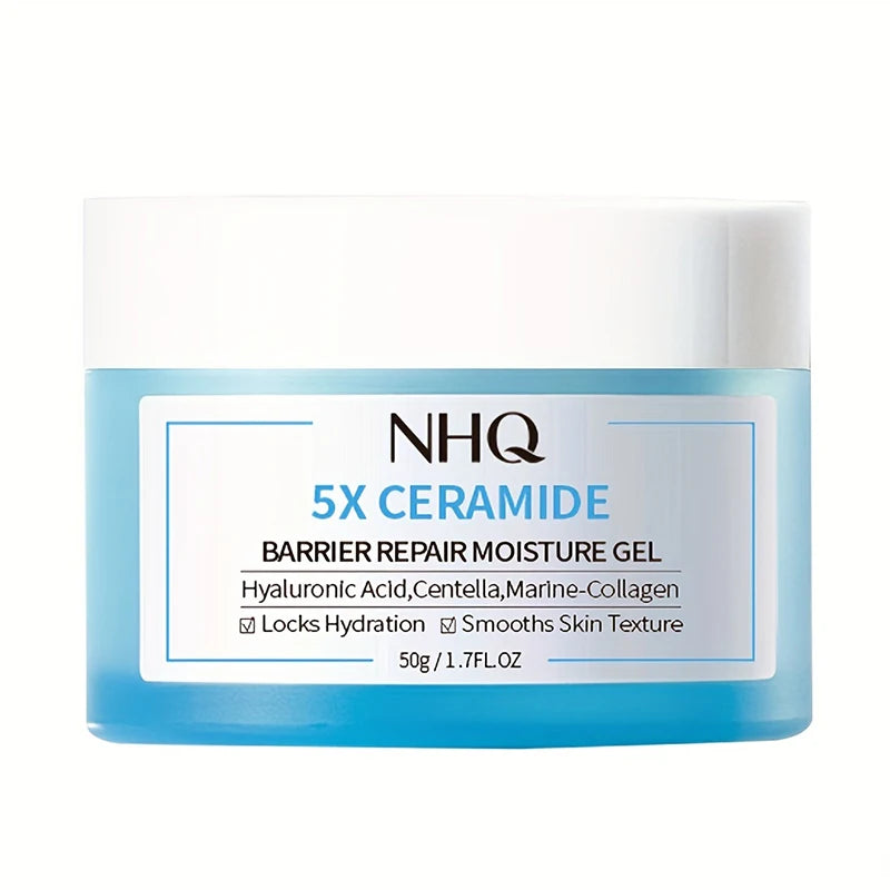 Oem Facial Moisturizer Hydrating Lotion Centella Redness Skin Calming Jelly Gel Cream for Face With Ceramide and Collagen