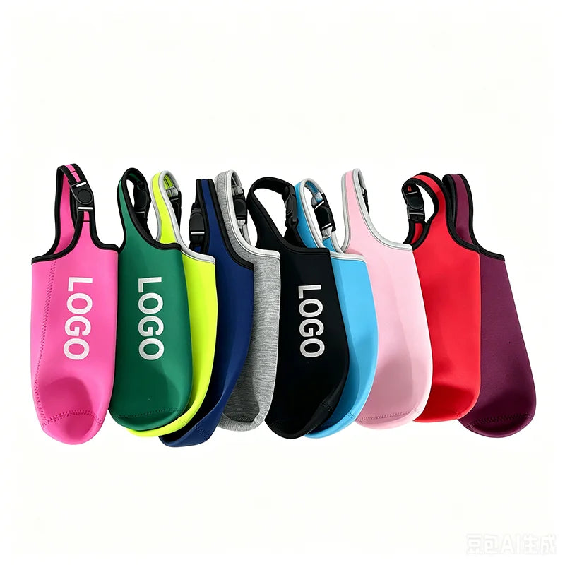 Wholesale Fashion Thermos Glass Cup Holder with Buckle Handle Insulated Bottle Sleeve