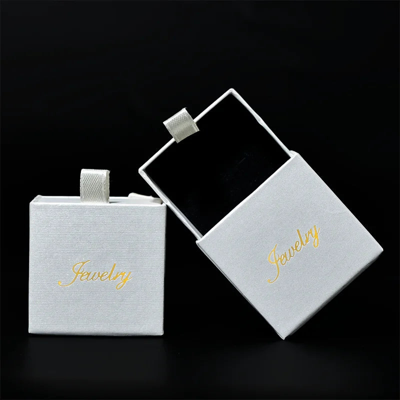 Luxury Custom Logo Cardboard Paper Sliding Drawer Jewelry Box Packaging Small Gift Drawer Box