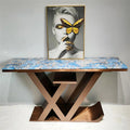 Italian Classic Stainless Steel Storage Conference Negotiation Table for Hotel Lobby and Living Room Use
