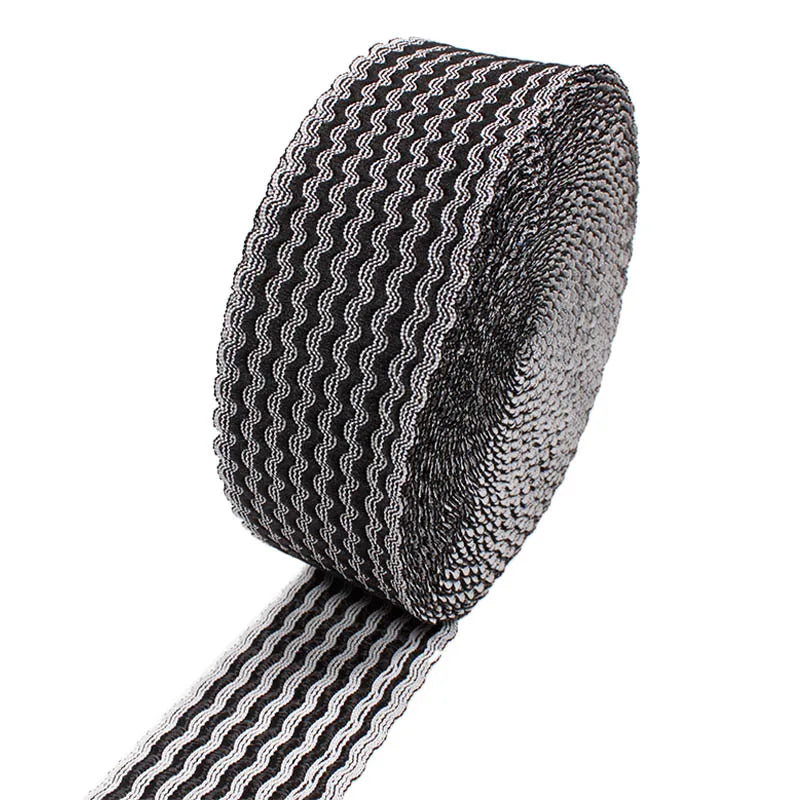 Top Grade Elastic Ribbon Soft Cotton Elastic Band Jacquard Elastic Rubber Tape for Dress Uniforms Clothing Fabric Accessories