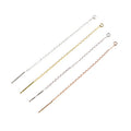 7 Cm/9 Cm 925 Sterling Silver Jewelry Findings Line Wire Venice Cross Chain Thread Ear Stud DIY Earrings Accessories
