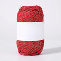 Hotsale 30% Milk Cotton 37% Polyester 33% Metallic Blended Yarn for Crocheting Hat Dolls