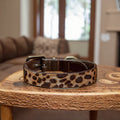 2024 New Luxury Genuine Leather Dog Collar Adjustable Soft and Durable Pet Collar with Premium Metal Buckle for Dogs