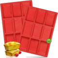 Silicone Mini Loaf Pans 9 Cavities Rectangle Bread Baking Mold Non-Stick Cake Tools for Cake Meatloaf Bread Food Grade BPA Free