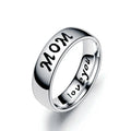 Wholesale Bulk Fashion Stainless Steel Family Rings Finger for Mom Dad Sun and Daughter Gift Jewelry Ring