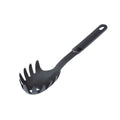 Ergonomic Black Nylon Long Handle Spaghetti Ladle Essential Kitchen Utensils Set for Serving Pasta Salad Fruit Cooking Pots Ice
