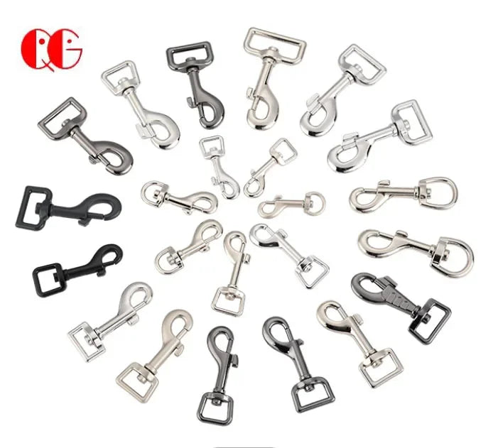 Metal Swivel Snap Hook Dog Collar Buckle Pet Leash Lanyard Key Chain Easy Release Clip Hook