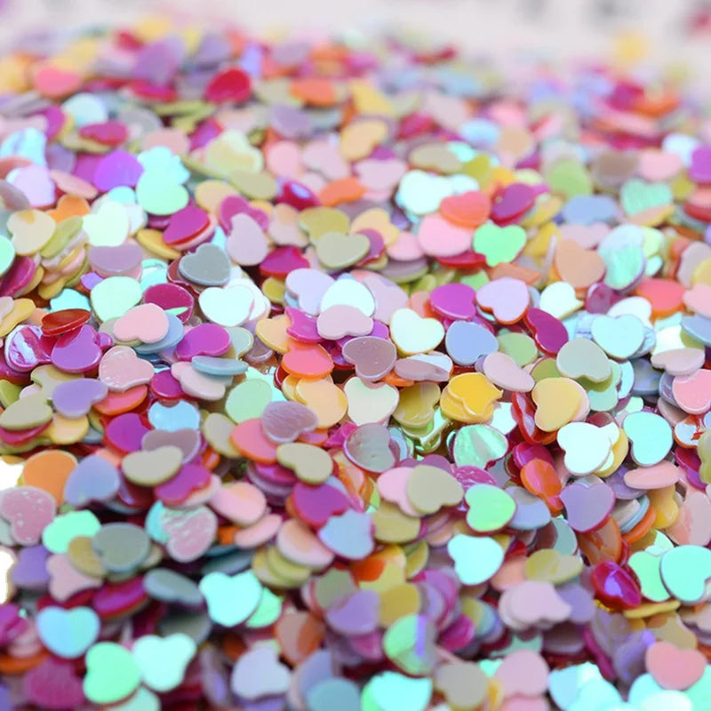 3mm Diy Garment Accessories Small Mini Nail Sequins Peach Heart Nail Patch Shiny Sequined Beaded Loose in Bulk Crafts AB Sequins