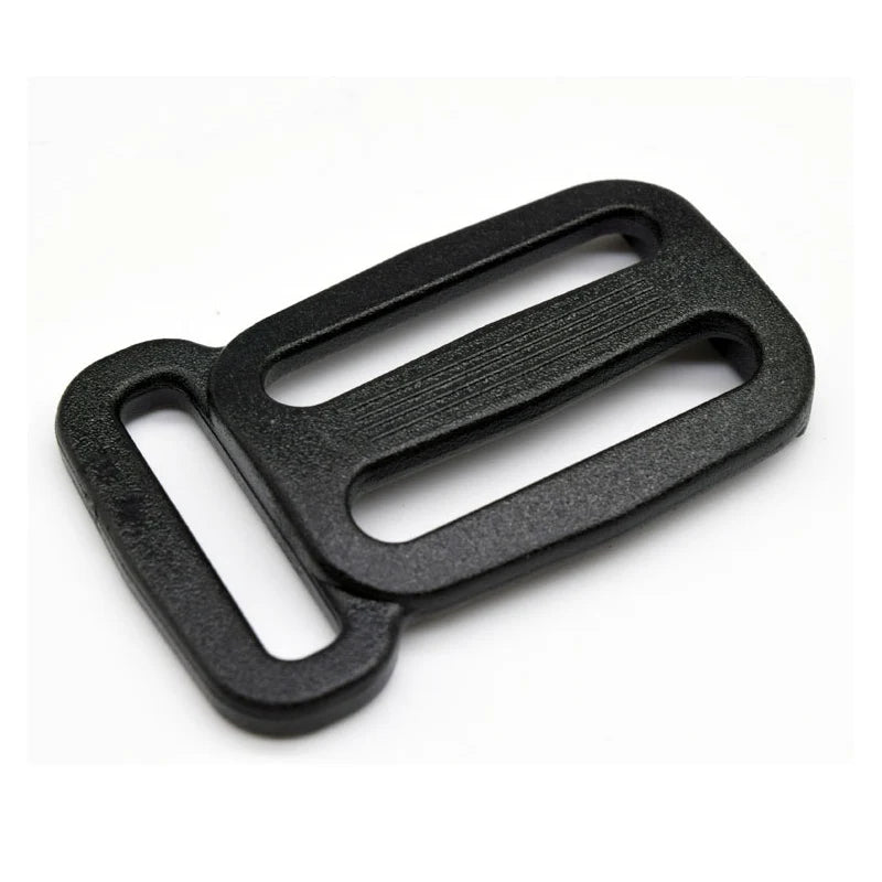 Webbing Triglides Slider Buckles Straps Tri-Glide Slides Button (1 Inch/25mm) Adjustable Plastic Trigilde 3 Way Belt Buckle