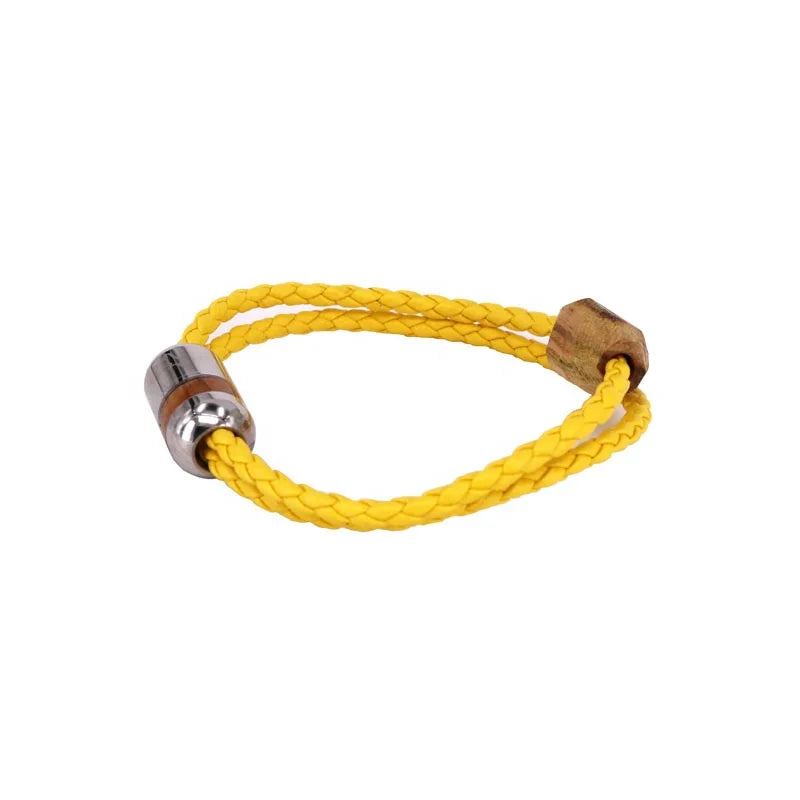 THX Jewelry Manufacture Direct Extra Cargo Wholesale Yellow Leather Bracelet MegaBDM
