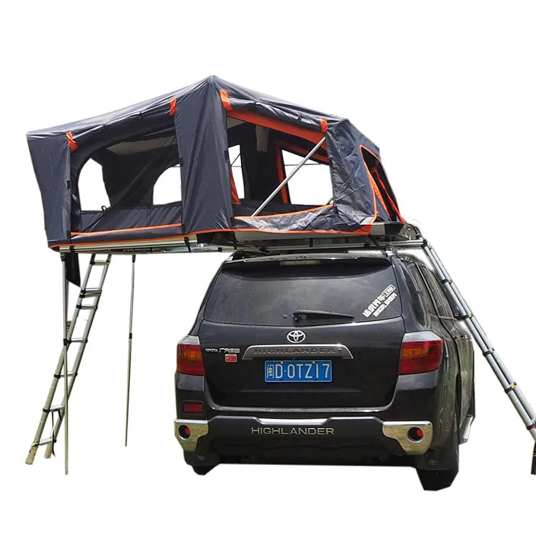 Ford Ecosport 4-Person SUV Roof Top Tent for Outdoor Camping Hard Shell with Oxford Fabric and Aluminum Pole for 4x4 Offroad