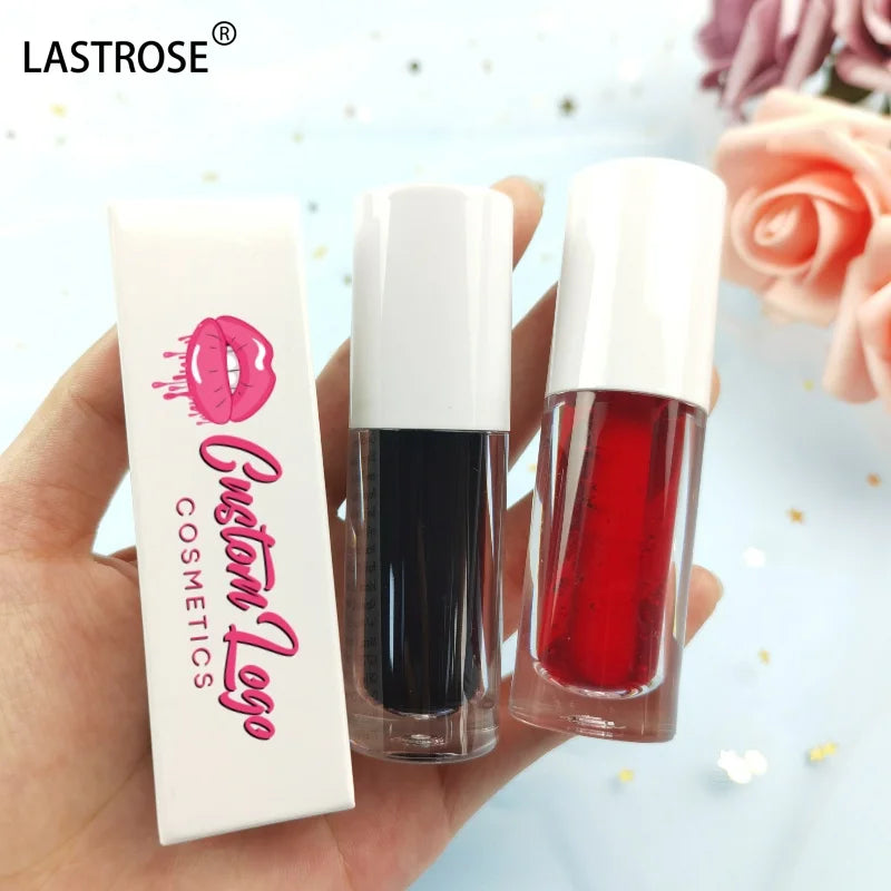 3 in 1 Private Label Liquid Lip Cheek Eye Fruit Tinted Oil Pigmented Waterproof Pink Strawberry Cherry Lip Gloss Glow Lip Tint