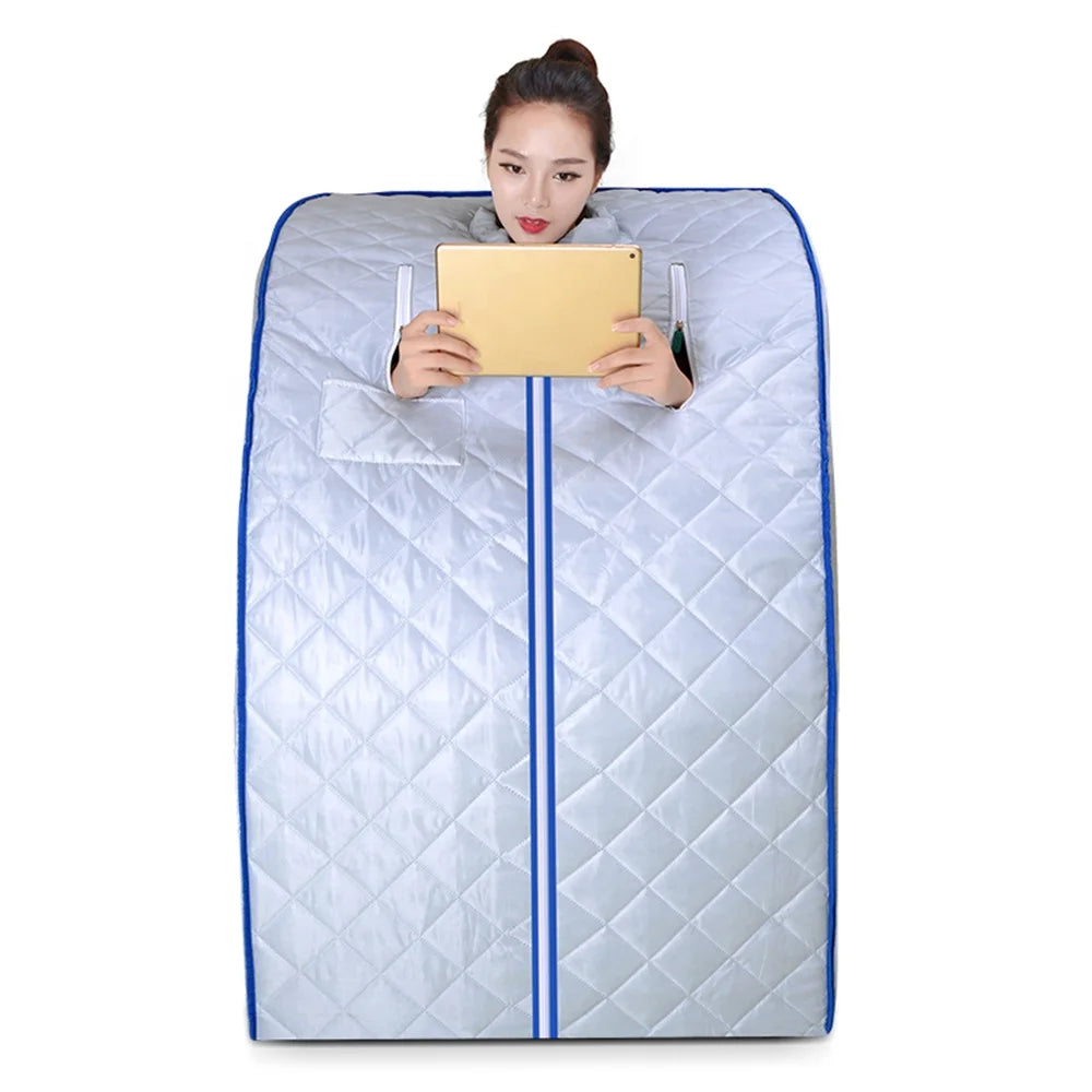 Portable One-Person Infrared FIR Sauna Low EMF Electric Heating Acrylic Panels for Home Use