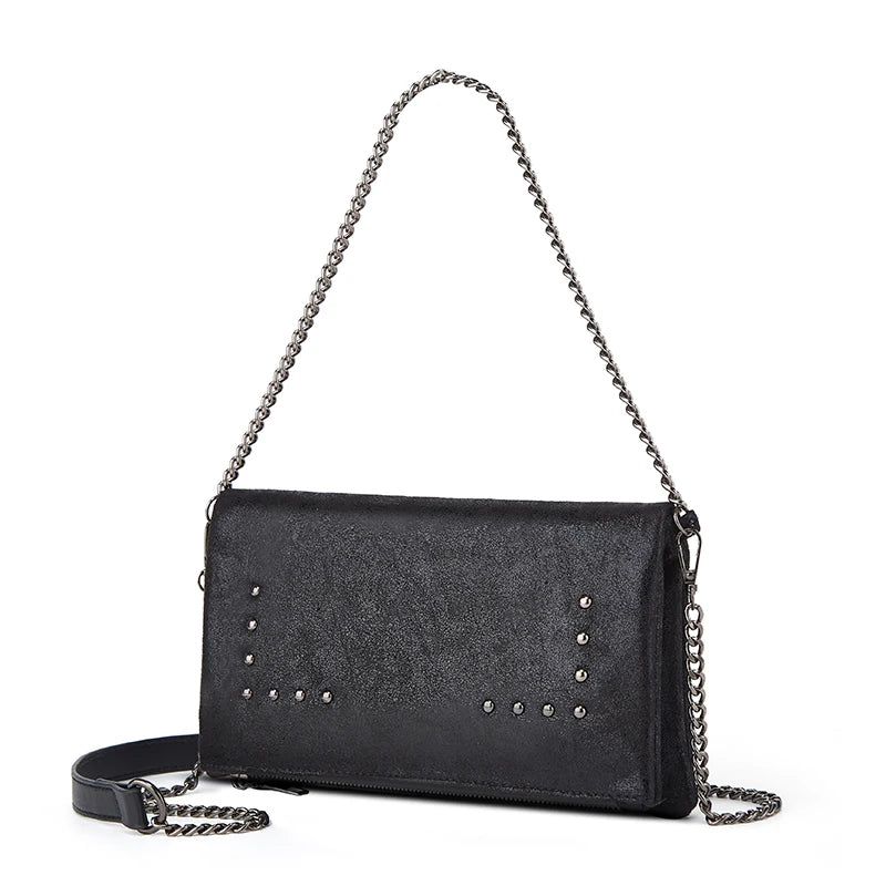 Best Selling Women Handbags Trendy Rivet Sling Bags Ladies Pu Leather Crossbody Bag