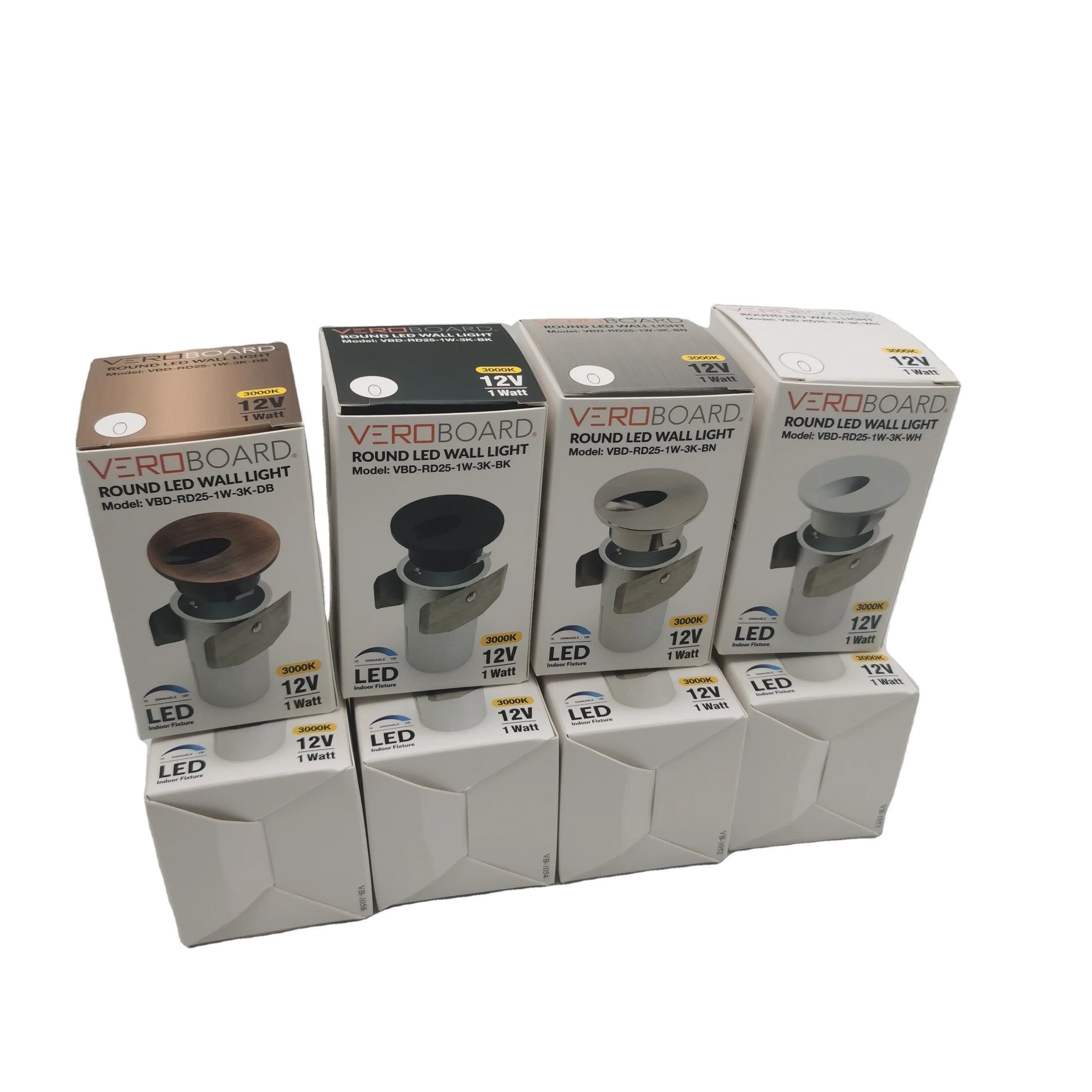 Custom Cardboard Gift Carton with LED Light Box for LED Grow Light Headlights Bulbs Matt Lamination Embossing Printing Handling