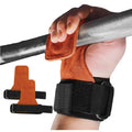 Gymnastics Workout Gloves Leather Lifting Pull up Hand Grips for Weight Lifting