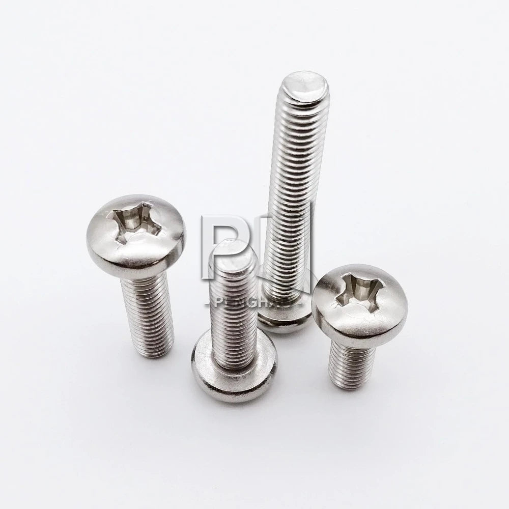 M2 M2.5 M3 M3.5 M4 M5 M6 M8 A2 304 Stainless Steel Cross Round Phillips Pan Head Screw Bolt Dia 2 3 4 5 8mm Length 3-100mm