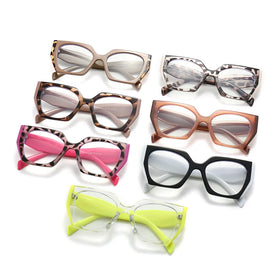 2024 Ready to Ship TR90 Computer Glasses Coffee Cheap Anti Blue Light Glasses for Men
