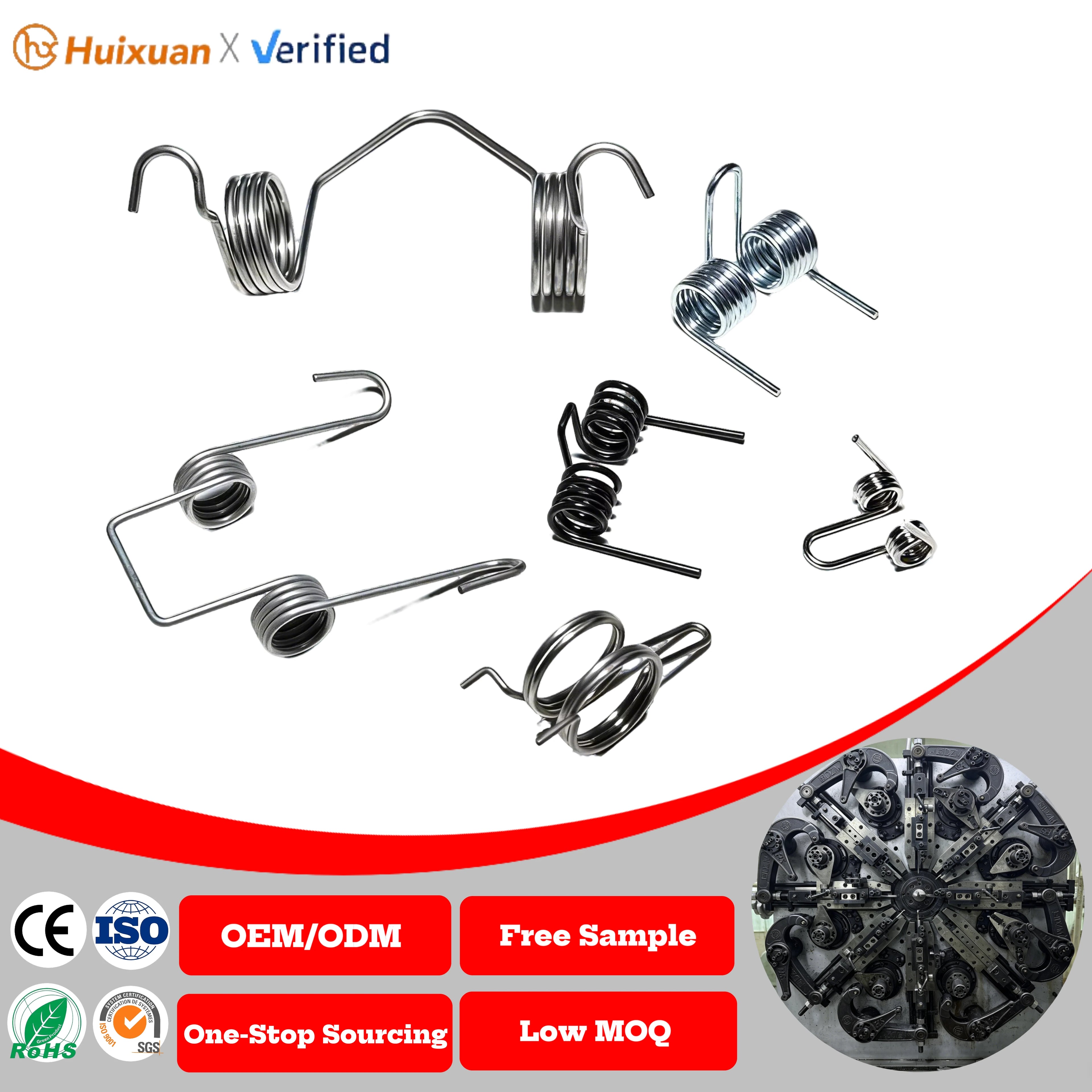 Custom High Precision Stainless Steel Compression Torsion Extension Coil Spring for Industrial Machine