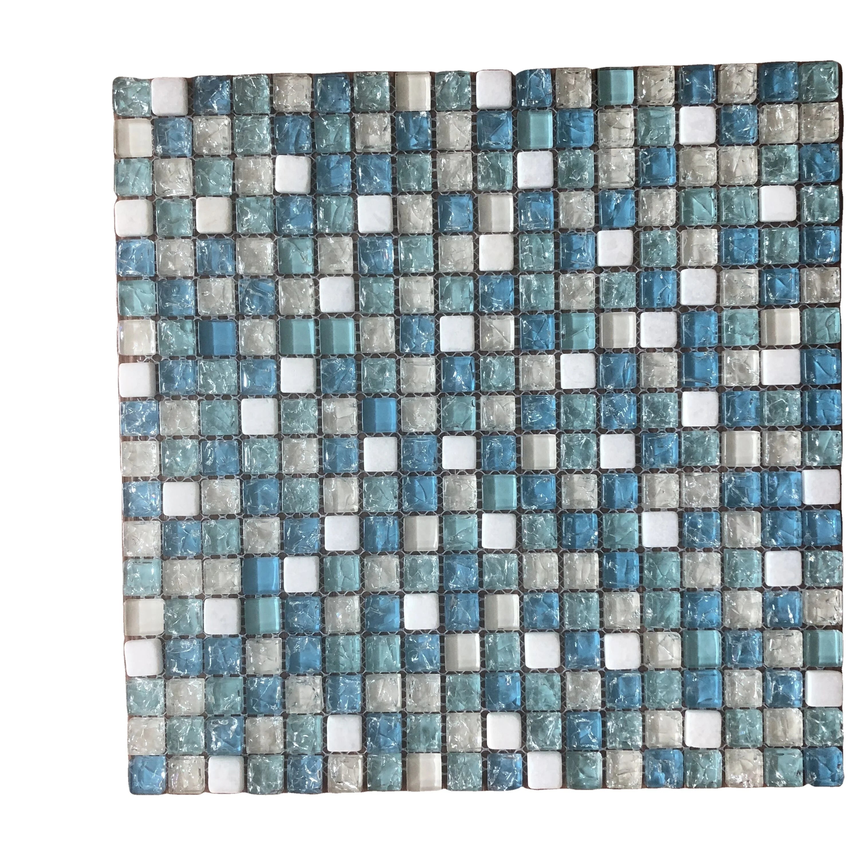 New Arrival Crystal Glass Mix Stone Mosaic Use for Wall Backsplash and TV Background and Bath Room Wall