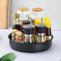 KITCHEN STORAGE RACK with DOUBLE TIER STAINLESS STEEL ROATAING SPICE OIL RACK LACQUER FINISH STANDING TYPE INSTALLATION
