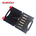 SUBORUI 3/4 Inch Weldon Shank Annular Cutter Set 6pcs Magnetic Steel Core Drill Bit With Pilot Pin HSS Slugger Bits Drill Press