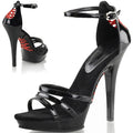 New Black 13 cm Pole Dance High Heels Model Show Fashion Sandals Club Platform Leaky Toe Sandals Stripper Heels