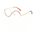 2024 Personality Spectacle Frame Tr90 Fashion Flat Lens Myopia Custom Logo  Designer Line Metal Frame Optical Glasses Frame