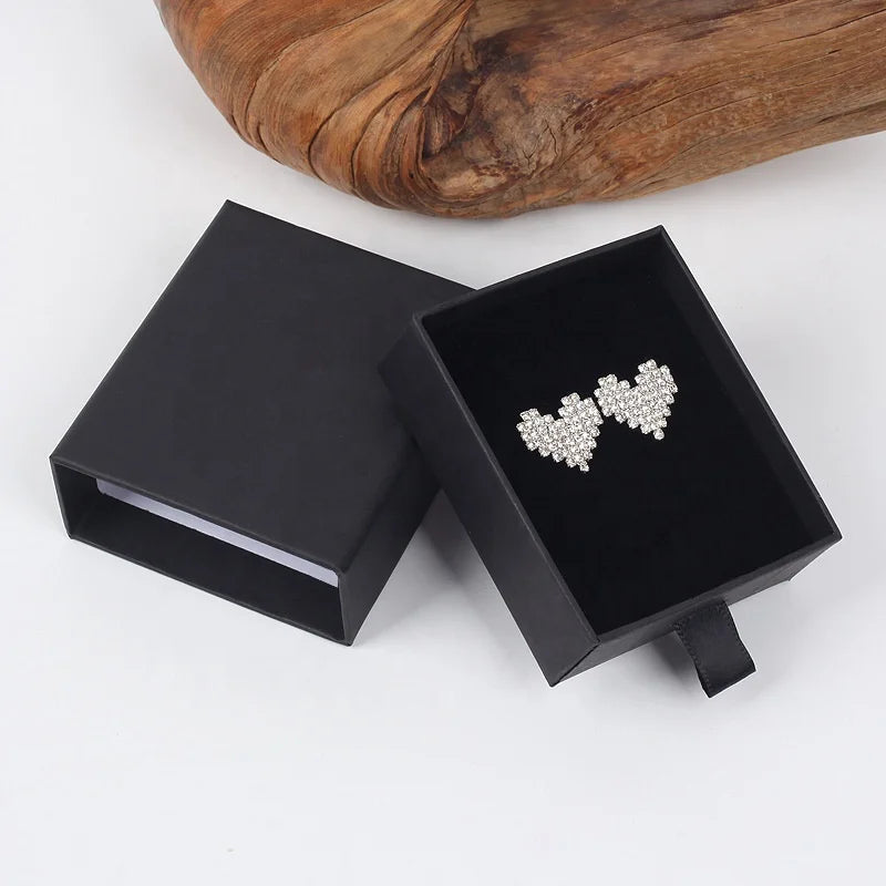 Jewelry Packaging Pouch and Box Earrings and Necklace Set Packaging Custom Fixed Gift Jewelry Display Box