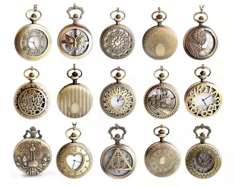 Vintage Wholesale Old Necklace for Men and Women Son Quartz Father Pocket Watch with Chain Factory