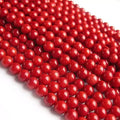Wholesale Gemstone 8mm Size Loose Red Coral Beads for Diy Jewelry Making